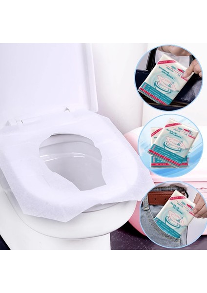 Bir Stil Çanta Su Geçirmez Tuvalet Kağıdı Pedi Seyahat Kamp Ev Tek Kullanımlık Hijyenik Güvenlik Klozet Kapağı Mat Banyo Malzemeleri Seti (Yurt Dışından) modelleri