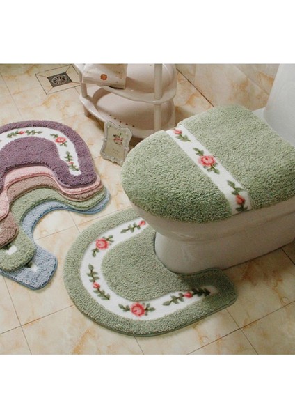 Deve Stili Ev Oturma Odası Banyo Tuvalet Paspas Seti Kaymaz Halılar Yatak Odası Baskı Halı Su Emme U Şekilli Tuvalet Halısı (Yurt Dışından) modelleri