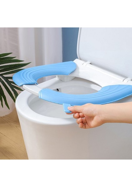 Yeşil Stil 2 Adet Su Geçirmez Yumuşak Klozet Kapağı Banyo Yıkanabilir Closestool Mat Ped Yastık Evrensel Wc Tuvalet Kapağı Bide Aksesuarları (Yurt Dışından)