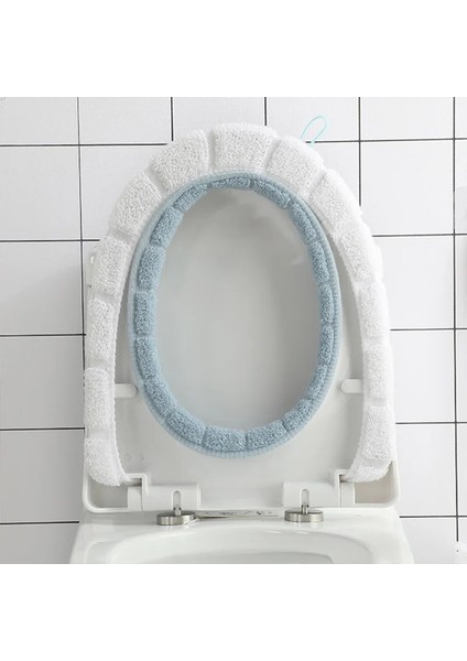 Yeşil Tarzı Peluş ve Kalınlaştırılmış Yalıtımlı Sonbahar ve Kış Yetişkin Peluş Tuvalet Kapağı, Dairesel Klozet Minderi, Tuvalet Kapağı (Yurt Dışından) fırsatları