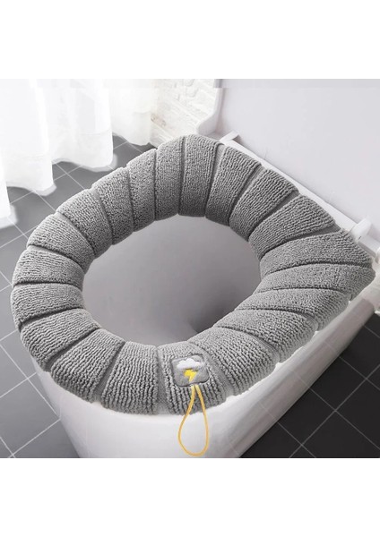 Gri Tarzı Klozet Kapağı Sıcak Yumuşak Akrilik Yıkanabilir Mat Ev Dekor Closestool Kılıfı Tuvalet Çıtası Aksesuarları Banyo (Yurt Dışından) fiyatları