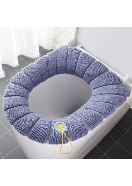 Gri Tarzı Klozet Kapağı Sıcak Yumuşak Akrilik Yıkanabilir Mat Ev Dekor Closestool Kılıfı Tuvalet Çıtası Aksesuarları Banyo (Yurt Dışından) modelleri