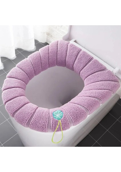 Gri Tarzı Klozet Kapağı Sıcak Yumuşak Akrilik Yıkanabilir Mat Ev Dekor Closestool Kılıfı Tuvalet Çıtası Aksesuarları Banyo (Yurt Dışından) indirimleri