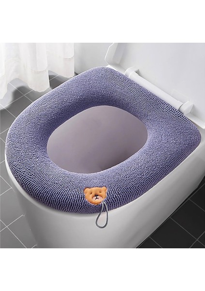 Bir Stil Banyo Koruyucu Kapak Tuvalet Yumuşak Isıtıcı Tam Şekilli Klozet Minderi Sıcak Ped Su Geçirmez Wc Mat Banyo Ürünleri Kapağı (Yurt Dışından)