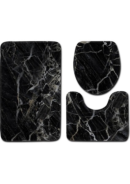 G Tarzı 3 Adet Kaymaz Kilim Banyo Paspas Tuvalet Kapağı Klozet Kapağı 3D Baskı Dekorasyon Banyo Dekor Крышка Сиденья Унитаза Sıcak Satış (Yurt Dışından)