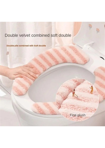 No.3 Tarzı Tuvalet Minderi Yumuşak Yeniden Kullanılabilir Hafif Lüks Evrensel Yapışkanlı Banyo Aksesuarları Tuvalet Pedi Elektrostatik Adsorpsiyon Yıkanabilir (Yurt Dışından) modelleri