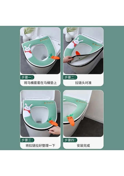 No.12 Tarzı Klozet Minderi Kalınlaşma Kış Temel Evrensel Modeller Yıkanabilir Fermuar Tipi Klozet Çıkartmaları Su Geçirmez Macun Tipi (Yurt Dışından) modelleri