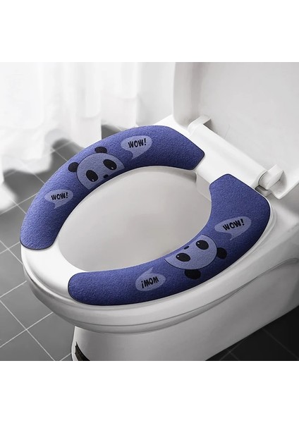 SARI-41X14CM Tarzı Karikatür Kış Sıcak Klozet Kapağı Mat Banyo Tuvalet Pedi Yastık Kalın Yumuşak Yıkanabilir Closestool Isıtıcı Aksesuarları (Yurt Dışından) fırsatları