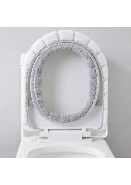 No.5 Tarzı Kış Sıcak Klozet Kapağı Yıkanabilir Banyo Tuvalet Pedi Yastık Saplı Kalın Yumuşak Mat Örgü Isıtıcı Closestool Mat (Yurt Dışından) fiyatları