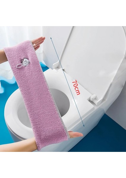 Tek Kullanımlık Stil Klozet Kapağı Kış Yumuşak Sıcak Mat Banyo Tuvalet Pedi Saplı Kalın Closestool Isıtıcı Aksesuarları Para Birimi (Yurt Dışından) fırsatları