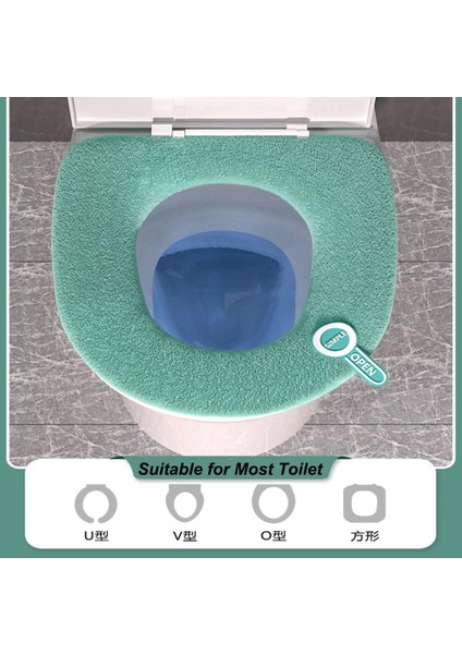 Sarı Tarzı 1 Adet Klozet Kapağı Kalınlaşmış Sıcak Karikatür Conta Kabartmak Yumuşak Tuvalet Kapağı Evrensel Mat Yıkanabilir Kış Banyo Aksesuarları (Yurt Dışından) indirimleri