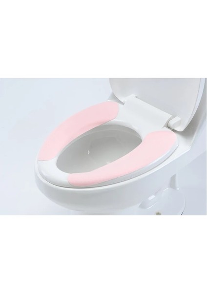Pembe Tarzı Guanyao Yapışkan Tuvalet Paspas Sıcak Yumuşak Tuvalet Kapağı Koltuk Kapağı Ped Banyo Koruyucu Banyo Aksesuarları Seti Klozet Kapağı Mat (Yurt Dışından)
