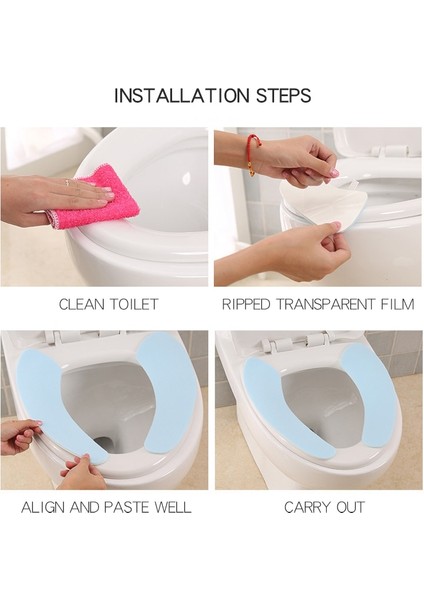 Pembe Tarzı Guanyao Yapışkan Tuvalet Paspas Sıcak Yumuşak Tuvalet Kapağı Koltuk Kapağı Ped Banyo Koruyucu Banyo Aksesuarları Seti Klozet Kapağı Mat (Yurt Dışından) fiyatları