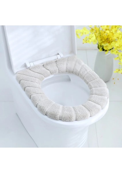 M028-4 Tarzı Kalın Ev Tuvalet Minderi Yumuşak Yıkanabilir Iskandinav Klozet Pedleri Kış Klozet Kapağı (Yurt Dışından)