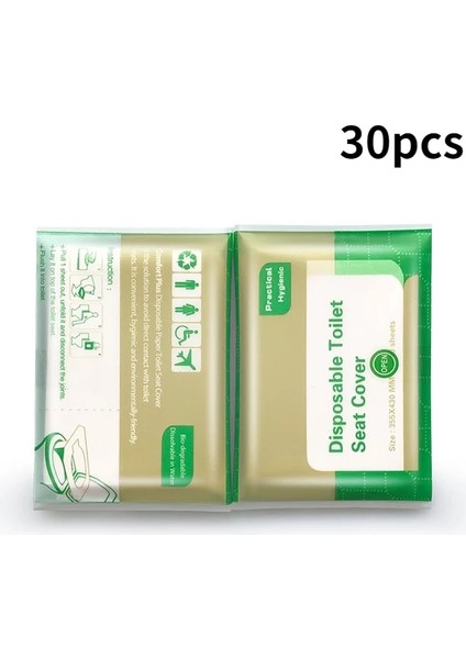 3 Torba Tarzı Adet Tek Kullanımlık Klozet Kapağı Tipi Seyahat Kamp Otel Banyo Aksesuarı Kağıt Su Geçirmez Çözünür Su (Yurt Dışından)