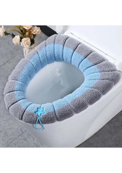 Pembe Tarzı Banyo Klozet Kapağı Yumuşak Isıtıcı Yıkanabilir Mat Kapak Ped Koltuk Minderi Kılıfı Tuvalet Çıtası Aksesuarları Banyo Ev (Yurt Dışından)