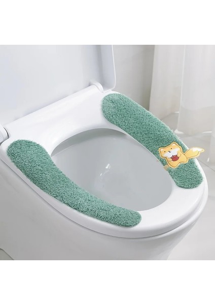 No.7 Tarzı Evrensel Klozet Kapağı Yumuşak Karikatür Wc Macunu Tuvalet Yapışkan Koltuk Pedi Yıkanabilir Banyo Isıtıcı Koltuk Çıtası Ped Yastık (Yurt Dışından)