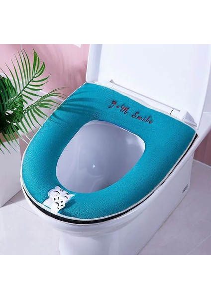 Fare-2pcs Tarzı Et Klozet Minderi Klozet Kapağı Ev Için Her Mevsim Su Geçirmez ve Kalınlaştırılmış Tuvalet Kapağı Kolu Fermuarlı (Yurt Dışından) fırsatları