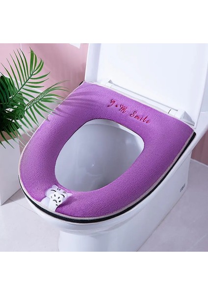 Fare-2pcs Tarzı Et Klozet Minderi Klozet Kapağı Ev Için Her Mevsim Su Geçirmez ve Kalınlaştırılmış Tuvalet Kapağı Kolu Fermuarlı (Yurt Dışından) indirimleri