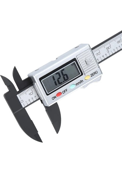 Gri Tarzı LCD Dijital Elektronik Karbon Fiber Sürmeli Kumpas Ölçer Mikrometre LCD Dijital Elektronik Karbon Fiber Sürmeli Kumpas (Yurt Dışından)