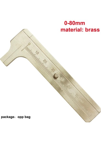 0-80MM Tarzı Mini Sürmeli Kumpas Paslanmaz Sertleştirilmiş Metrik Mat mm Ölçüm Kaliperi Kalınlık Ölçer Aletler (Yurt Dışından)