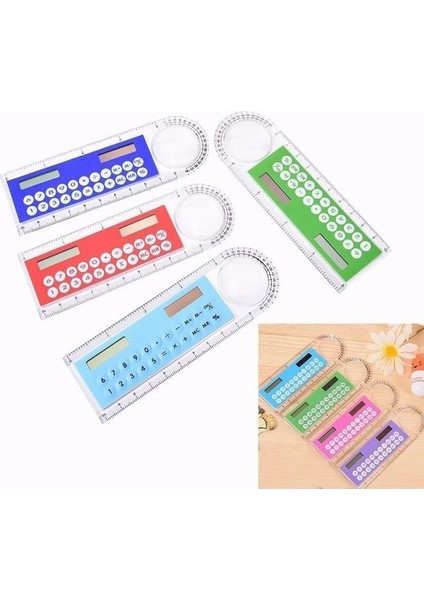 Bk Stili 10 cm Cetvel Hesap Makinesi Güneş Kartı Mini Hesaplama Öğrenci Aritmetik Çok Fonksiyonlu Hesap Makinesi Bilgisayar-1 Adet Dijital Kumpas (Yurt Dışından)