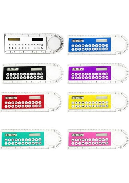 Bk Stili 10 cm Cetvel Hesap Makinesi Güneş Kartı Mini Hesaplama Öğrenci Aritmetik Çok Fonksiyonlu Hesap Makinesi Bilgisayar-1 Adet Dijital Kumpas (Yurt Dışından)
