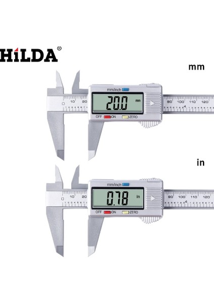 0-150MM Tarzı Hılda mm Sürmeli Kumpas Dijital Elektronik Dijital Kumpas 6 Inç LCD Mikrometre Ölçme Aracı (Yurt Dışından)