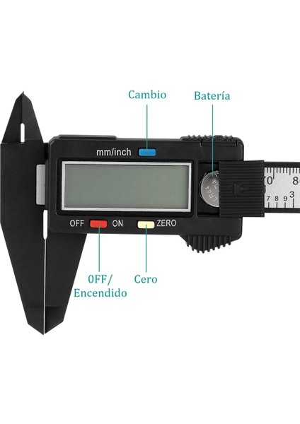 0-100MM Tarzı Elektronik Dijital Kumpas Karbon Fiber Sürmeli Kumpaslar Plastik Ölçer Mikrometre Cetvel Ölçme Aletleri Enstrüman Kumpas (Yurt Dışından) modelleri