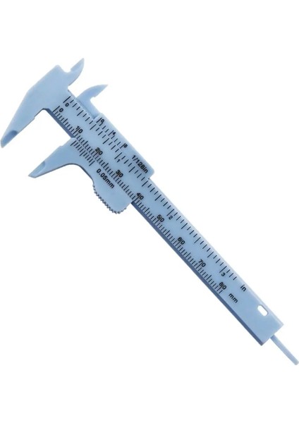Beyaz Tarzı Acemi Taşınabilir Çift Ölçekli 80MM Plastik Kaş Ölçme Sürmeli Kumpas Kaliper Cetvel Kalıcı Makyaj Ölçme Aracı (Yurt Dışından)