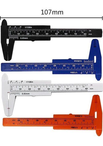 Beyaz Stil Штангенциркуль Измерительные Приборы 80 mm Sürmeli Kumpas Öğrenci Kumpas Mini Ölçme Aracı Kalıcı Makyaj Ölçme Aracı (Yurt Dışından)