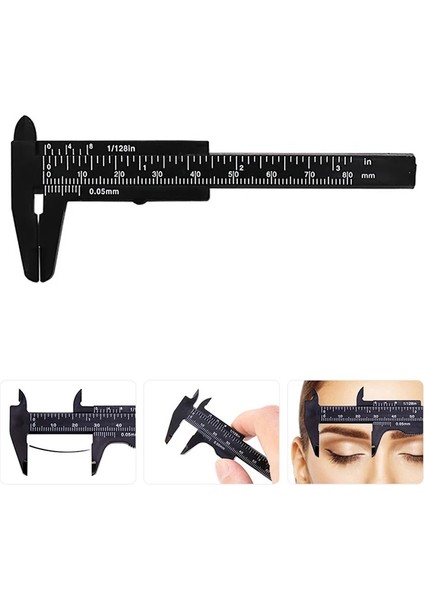 Beyaz Stil Штангенциркуль Измерительные Приборы 80 mm Sürmeli Kumpas Öğrenci Kumpas Mini Ölçme Aracı Kalıcı Makyaj Ölçme Aracı (Yurt Dışından)