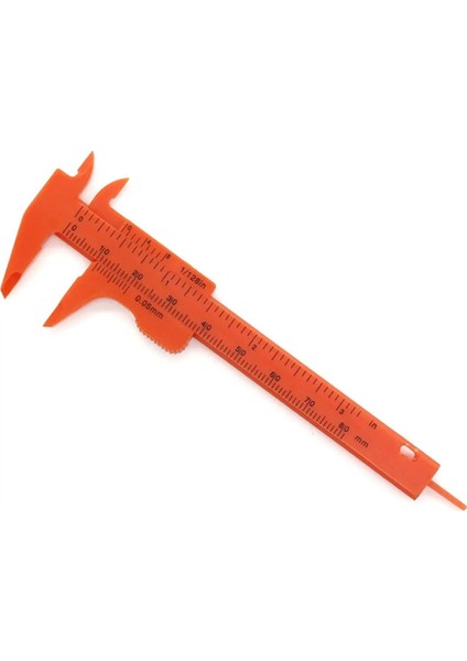 Kırmızı Stil Acemi Taşınabilir Çift Ölçekli 80MM Plastik Kaş Ölçme Sürmeli Kumpas Kaliper Cetvel Kalıcı Makyaj Ölçme Aracı (Yurt Dışından)