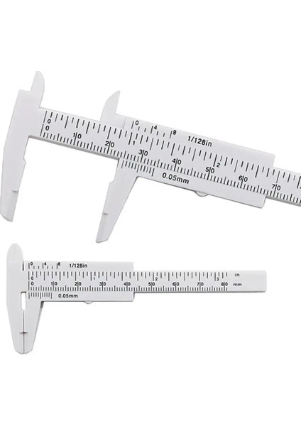 Bir Stil Vernier Kumpas Çift Plastik Kural Ölçeği Ölçer Mikrometre Kurulum Yenileme Çalışması Için Ölçüm Aletleri (Yurt Dışından) fırsatları
