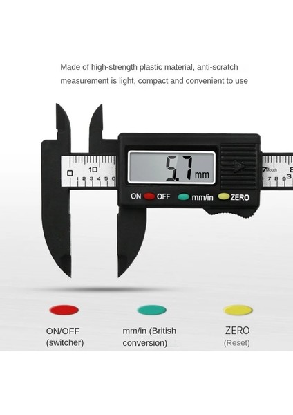 Elektronik Dijital Kumpas Karbon Fiber Kadran Vernier Kumpas Ölçer Mikrometre Çapı Ölçme Aracı Dijital Cetvel (Yurt Dışından) fiyatları