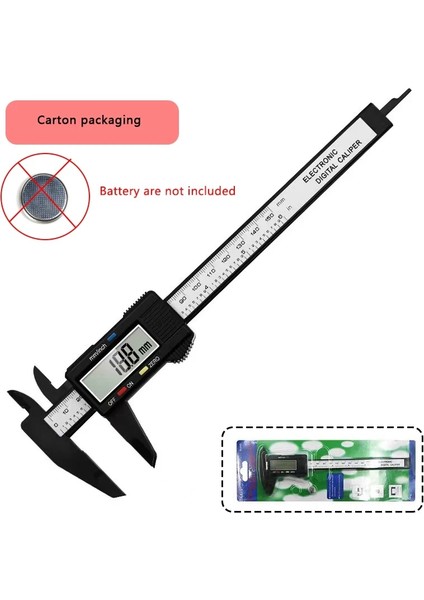 DMR-001-PC Stili Donumeh Vernier Kumpas Elektronik Dijital Kumpas Karbon Fiber Kadran Ölçer Mikrometre Ölçme Aracı Dijital Cetvel (Yurt Dışından)