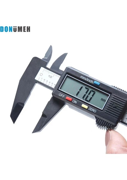 DMR-001-PC Stili Donumeh Vernier Kumpas Elektronik Dijital Kumpas Karbon Fiber Kadran Ölçer Mikrometre Ölçme Aracı Dijital Cetvel (Yurt Dışından)
