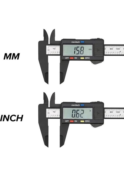 DMR-001-PC Stili Donumeh Vernier Kumpas Elektronik Dijital Kumpas Karbon Fiber Kadran Ölçer Mikrometre Ölçme Aracı Dijital Cetvel (Yurt Dışından)