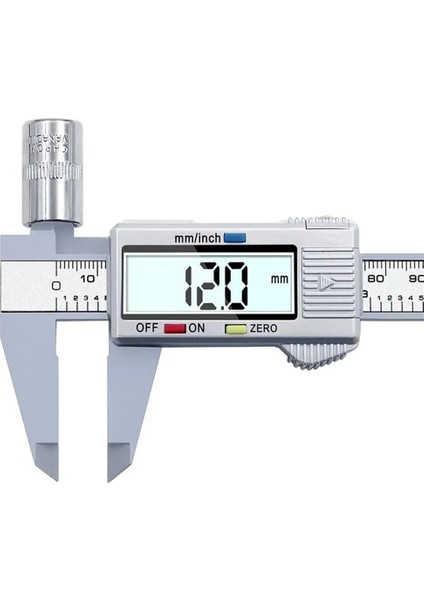 Gümüş Tarzı Sürmeli Kumpas mm Ölçme Aracı Plastik LCD Dijital Elektronik Karbon Fiber Cetvel Ölçer Mikrometre (Yurt Dışından) fiyatları