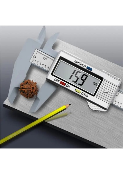 Gümüş Tarzı Elektronik Dijital Kumpas Karbon Fiber Kadran Vernier Sürmeli Ölçer Mikrometre Ölçme Aracı 6 Inç Aletler Kumpas (Yurt Dışından) modelleri