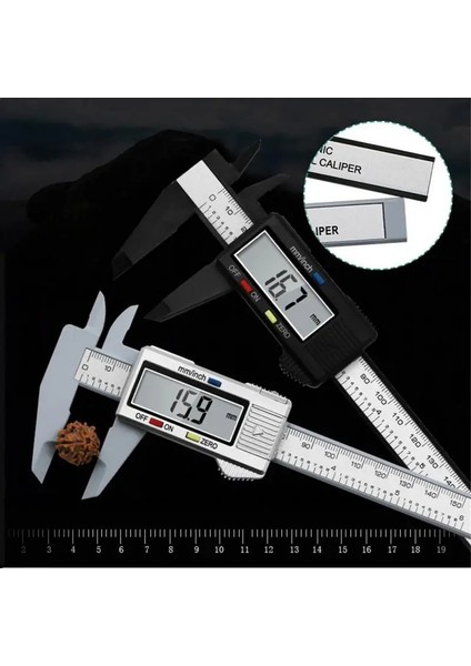 Gümüş Tarzı Elektronik Dijital Kumpas Karbon Fiber Kadran Vernier Sürmeli Ölçer Mikrometre Ölçme Aracı 6 Inç Aletler Kumpas (Yurt Dışından) fırsatları