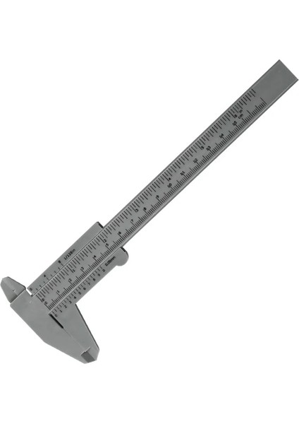 Gri Tarzı Plastik Sürmeli Kumpas Cetveller Pakometre Ölçüm Aletleri Ölçüm Kalibreleri Kalibratör Kalibre Analog Paqumeter (Yurt Dışından)