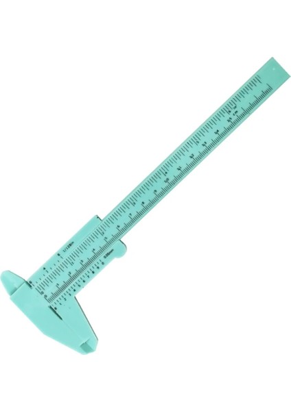 Gri Tarzı mm Çift Cetvel Ölçeği Plastik Sürmeli Kumpas Mini Ölçüm Cetveli Aracı Hassas Sürgülü Ölçer Ölçüm Aleti (Yurt Dışından)