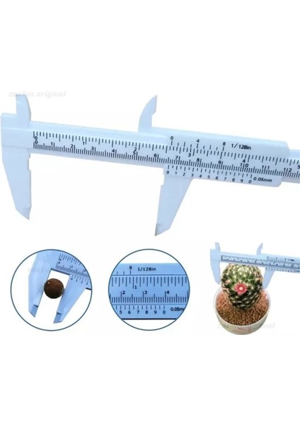Mavi Stil Plastik Sürmeli Kumpas Cetveller Pakometre Ölçüm Aletleri Ölçüm Kalibreleri Kalibratör Kalibre Analog Paqumeter (Yurt Dışından)
