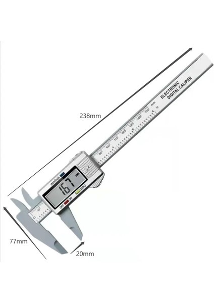 SIYAH0-150MM Tarzı Dijital Kumpaselektronik Sürmeli Kumpasölçüm Cetveli, mm Ölçme Cetveli, Yüksek Hassasiyetli Plastik Mikrometre (Yurt Dışından)