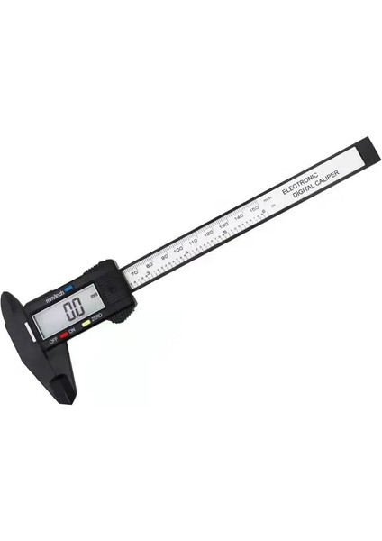 SIYAH0-150MM Tarzı Dijital Kumpaselektronik Sürmeli Kumpasölçüm Cetveli, mm Ölçme Cetveli, Yüksek Hassasiyetli Plastik Mikrometre (Yurt Dışından)