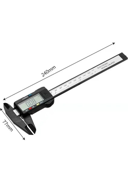SIYAH0-150MM Tarzı Dijital Kumpaselektronik Sürmeli Kumpasölçüm Cetveli, mm Ölçme Cetveli, Yüksek Hassasiyetli Plastik Mikrometre (Yurt Dışından)