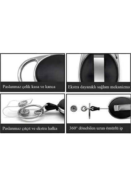 Filistin Bayrak Premium Çelik Kasa Yoyo Kart Tutucu Kartlık