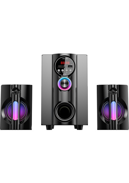 MD-95BT 2+1 20W Siyah Multimedya Fm/bt/sd/usb Speaker Hoparlör