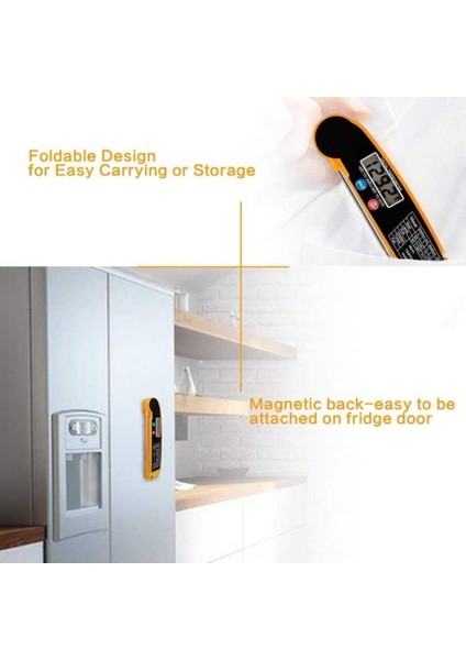 Mutfak Için Termometre - Katlanabilir Dijital Gıda Termometresi fırsatları